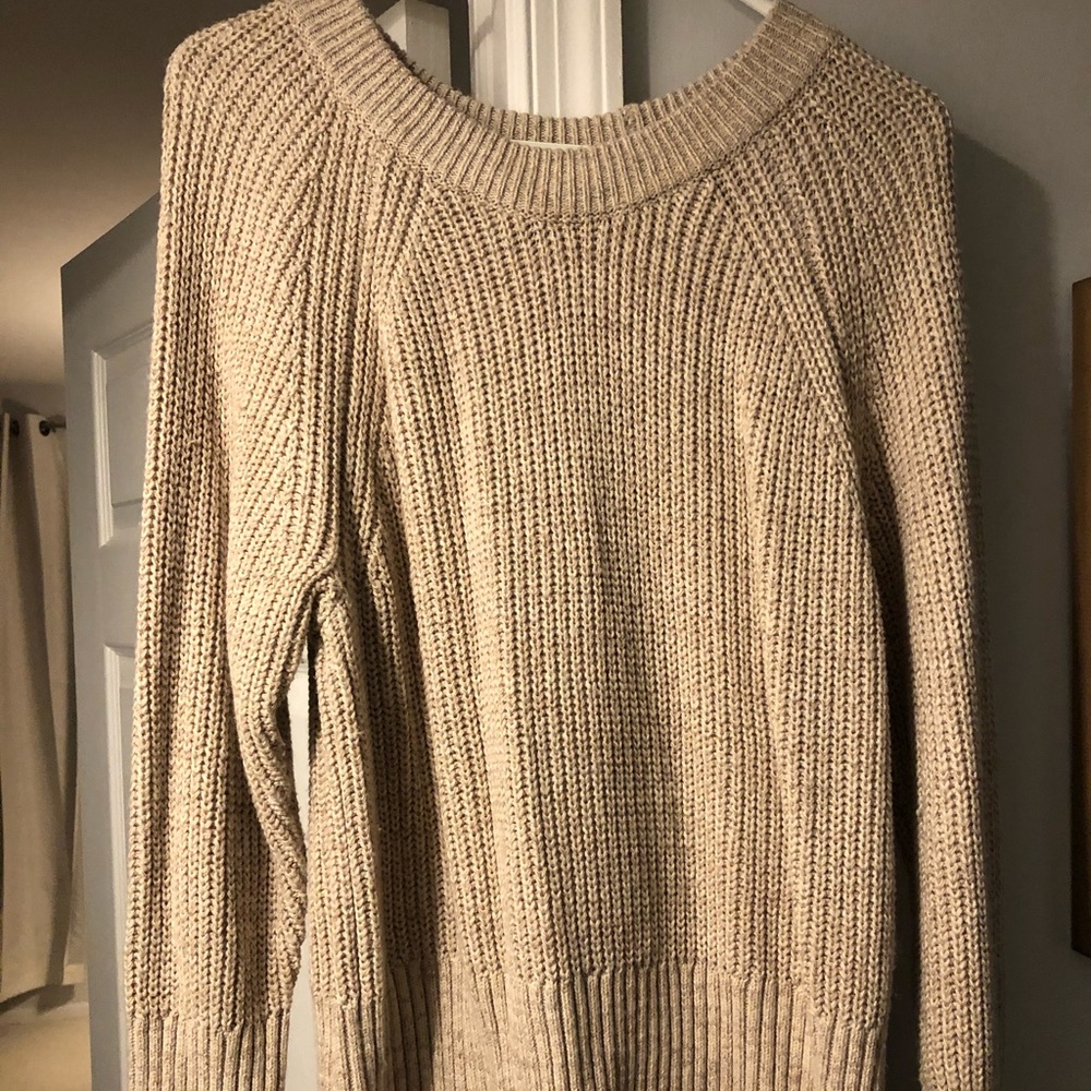 Tan knit sweater
